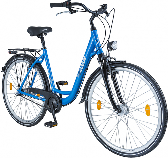 BBF  Cityrad Collection Line Deep Wave Fahrrad 28" 7-Gangschaltung, 51er Rahmen, blau