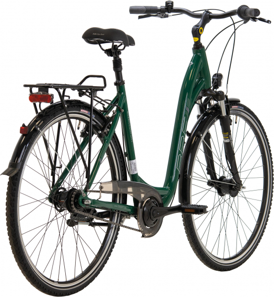 BBF City Bozen Comfort Wave Fahrrad 28 Zoll, 7-Gangschaltung, 53er Rahmen, grün