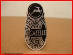 Original Gazelle Logo für die Gabel als Alu Blechschild Aufkleber